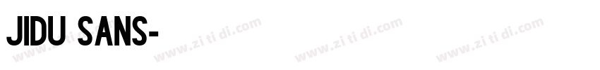 JIDU Sans字体转换